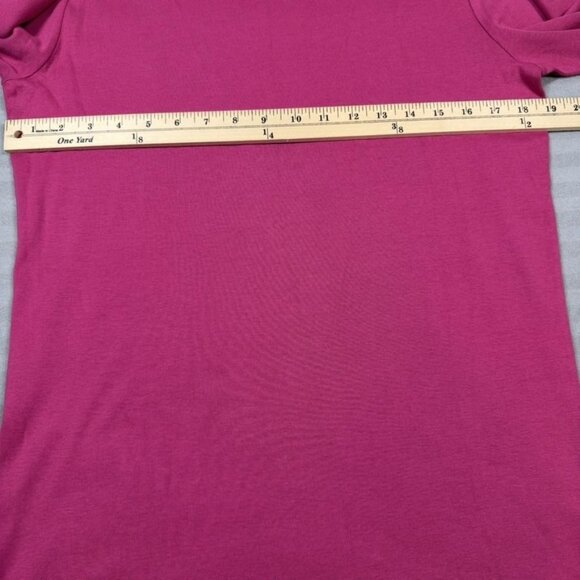 SEG'MENTS Shirt Womens XL Pink 100% Cotton 3/4 Sleeve Boat Neck Top Casual - Picture 3 of 8
